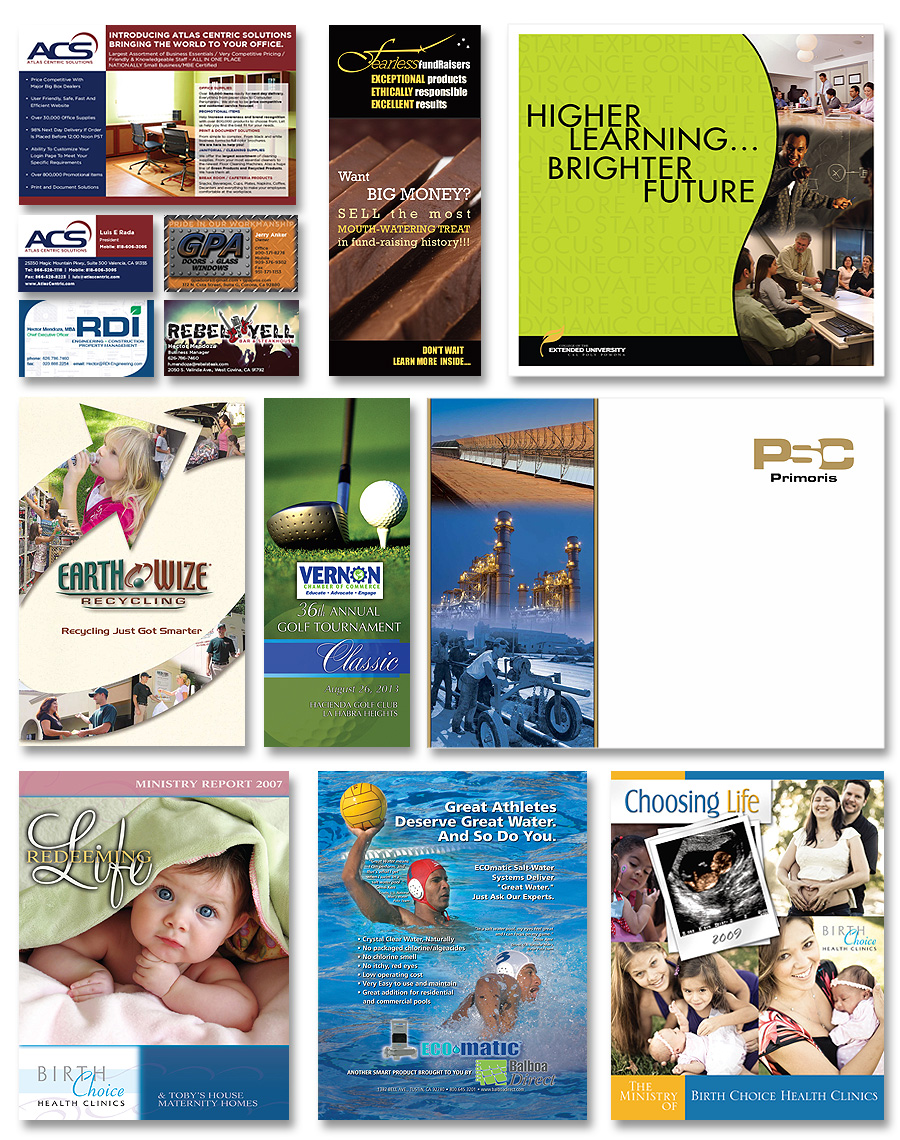 Kray Marketing - Brochure design, annual reports, flyers, cards, business cards, collateral, tri-fold brochures, pamphlets, etc.